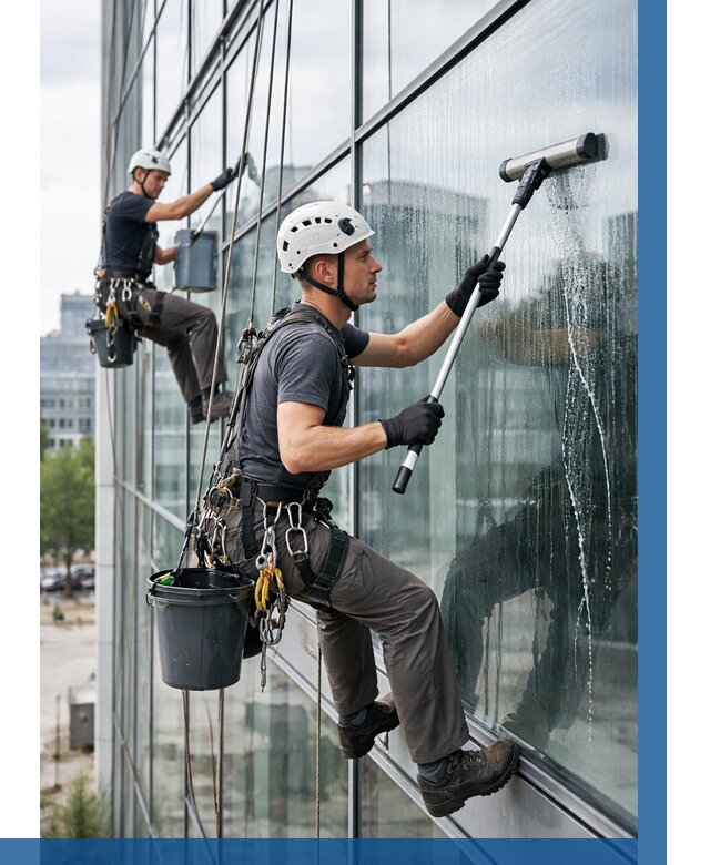 Мойка витражей альпинистами в Златоусте от 722 р. под ключ|ВЫСОТНИК-Злт