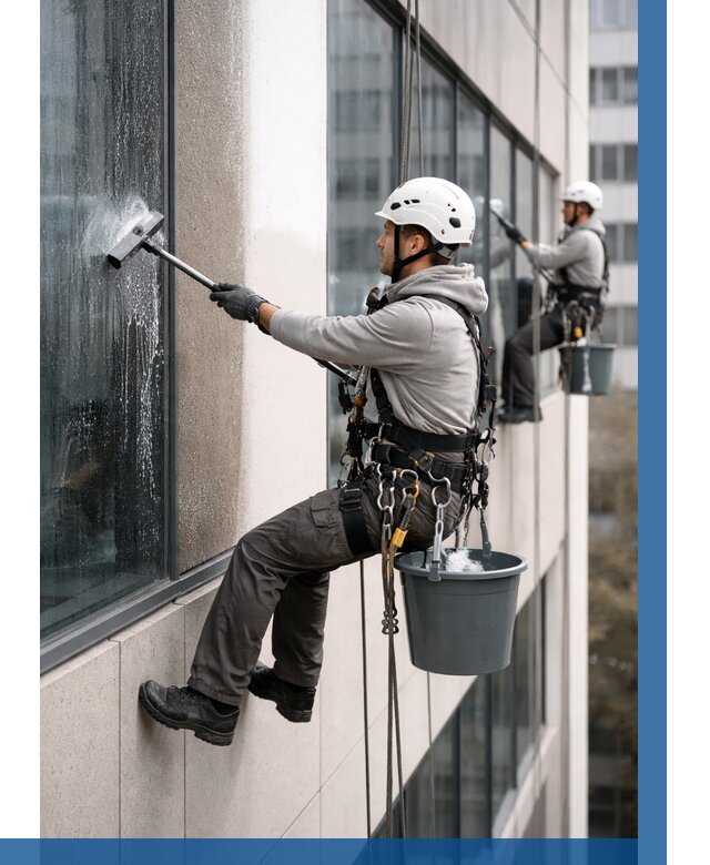 Мойка фасадов зданий в Златоусте под ключ от 361 р. | ВЫСОТНИК-Злт