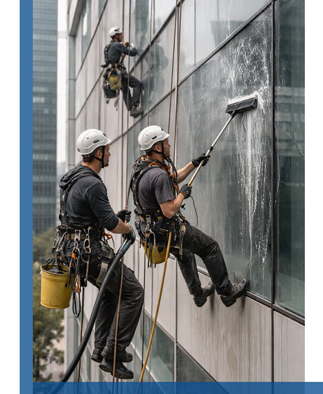Профессиональная высотная мойка фасадов зданий в Златоусте
