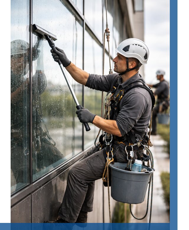 Мойка стеклянных фасадов в Златоусте от 206 р. | ВЫСОТНИК-Злт