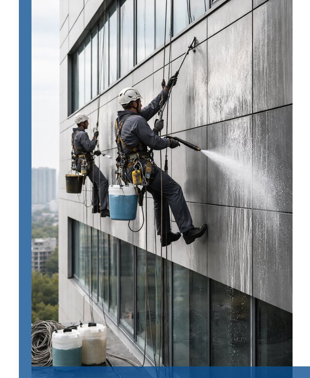 Профессиональная мойка вентилируемых фасадов в Златоусте