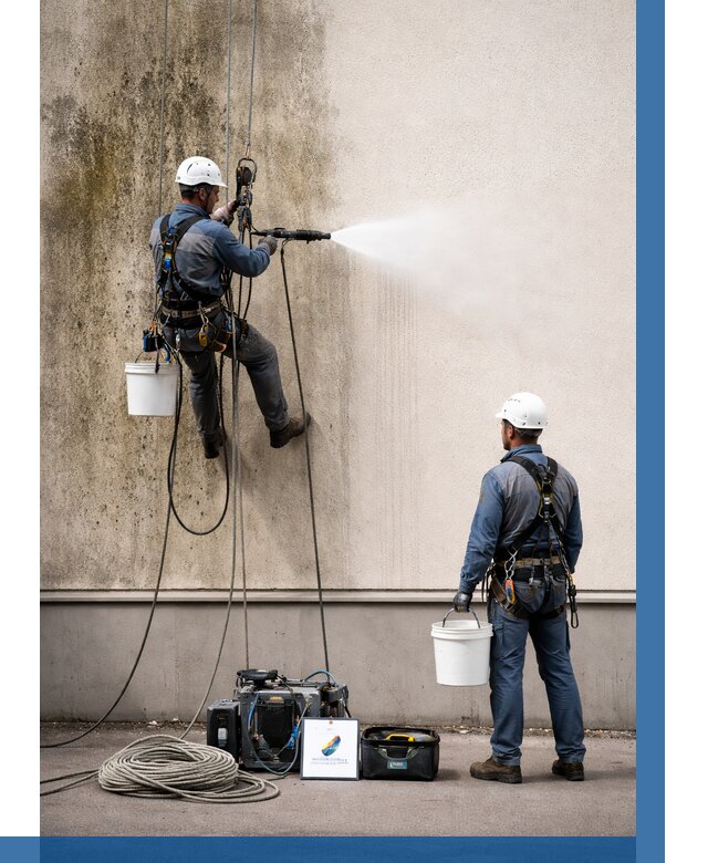 Очистка фасада от плесени в Златоусте от 309 р. | ВЫСОТНИК-Злт