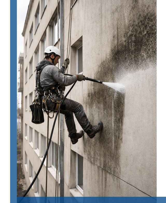 Профессиональная очистка фасадов от плесени в Златоусте