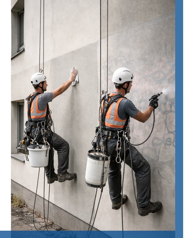 Антиграффити покрытие фасада в Златоусте от 619 р. | ВЫСОТНИК-Злт