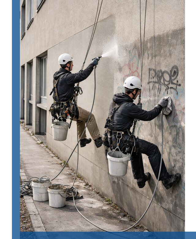 Антиграффити покрытие фасада с защитой от надписей в Златоусте