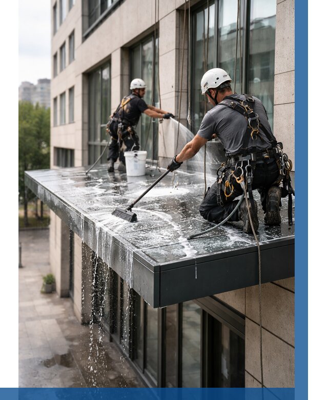 Мойка козырьков и навесов в Златоусте от 3609 р. | ВЫСОТНИК-Злт