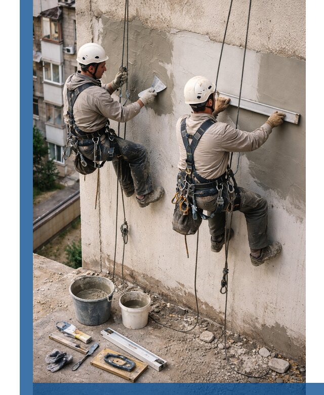 Комплексный ремонт штукатурного фасада с гарантией в Златоусте