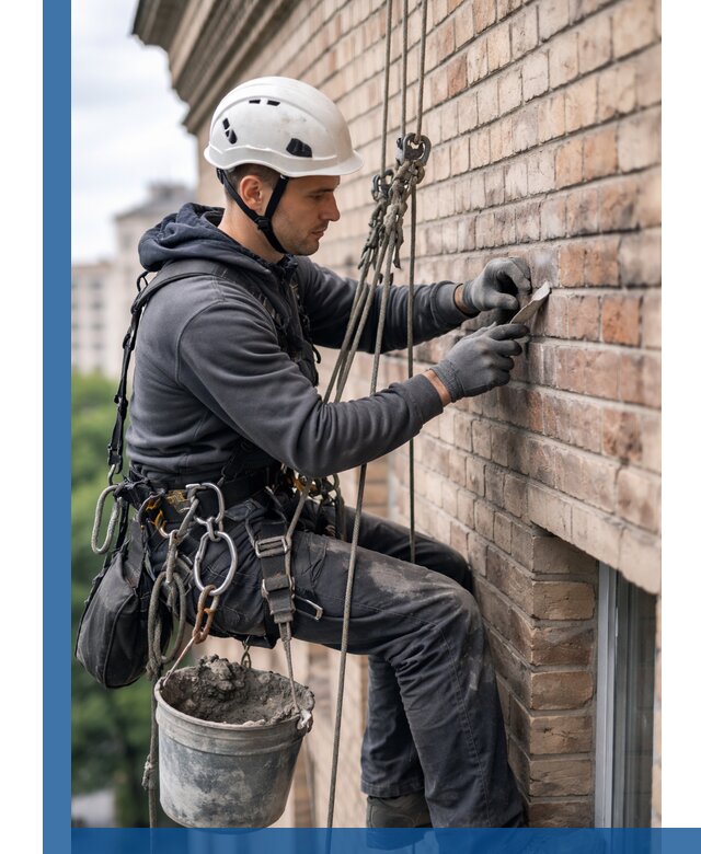 Качественный ремонт кирпичной кладки фасада в Златоусте с гарантией