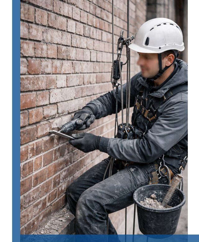 Расшивка кирпичных швов фасадов и стен, ремонт в Златоусте