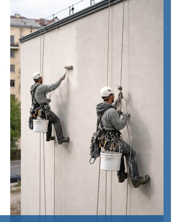 Покраска оштукатуренного фасада в Златоусте от 330 р. | ВЫСОТНИК-Злт