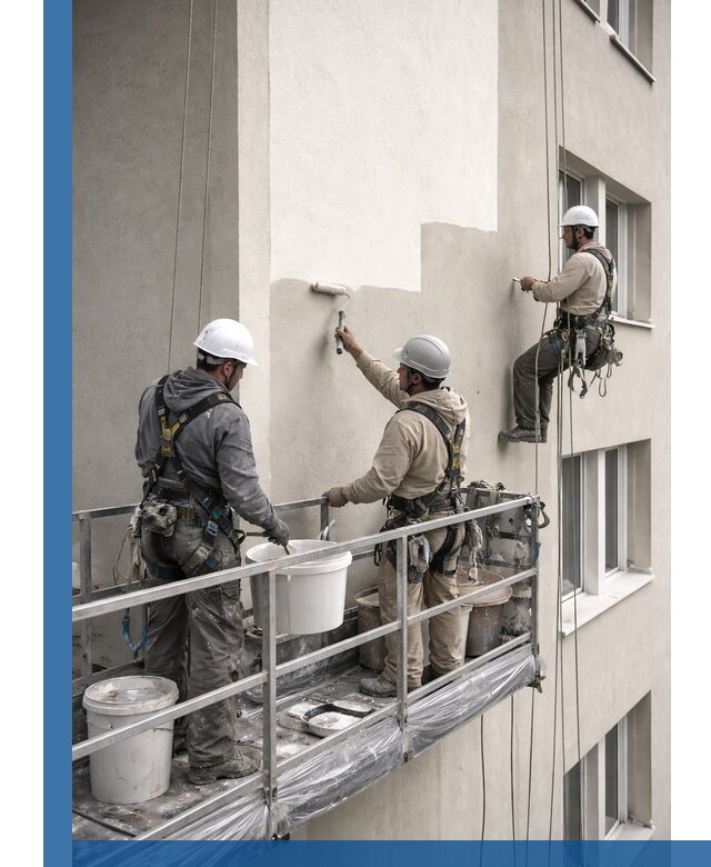 Покраска оштукатуренного фасада в Златоусте под ключ с гарантией