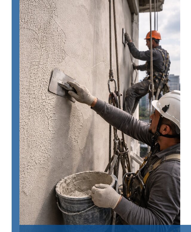 Декоративная штукатурка фасада с утеплением и защитой в Златоусте