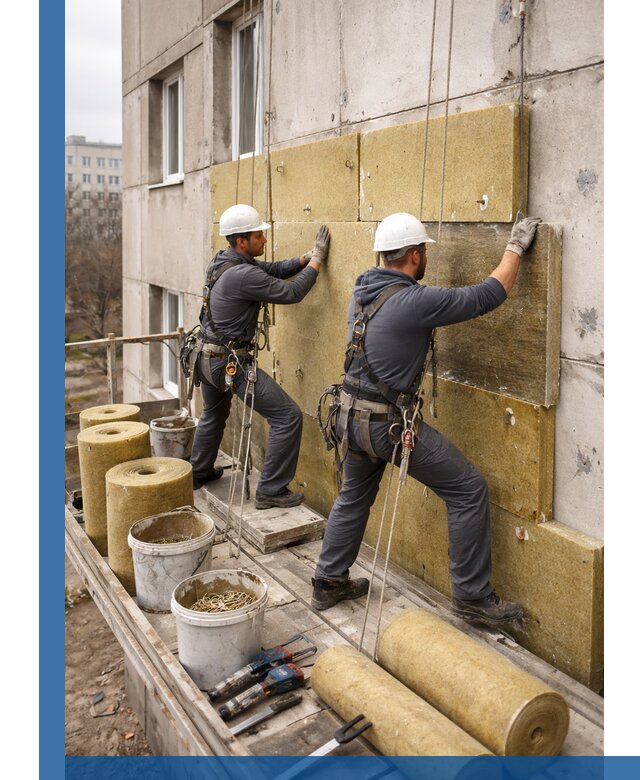 Утепление фасада минватой в Златоусте под ключ с гарантией