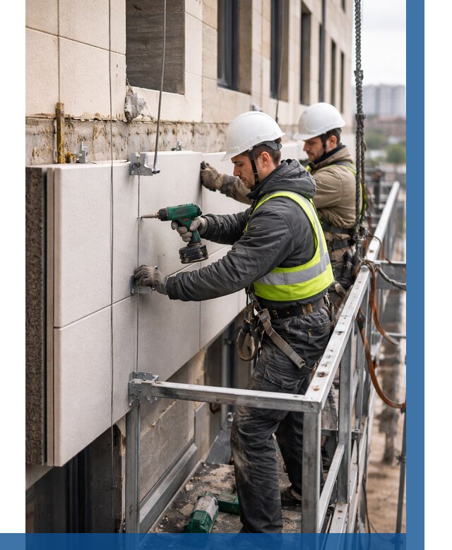 Монтаж фасадных термопанелей в Златоусте от 1547 р. | ВЫСОТНИК-Злт