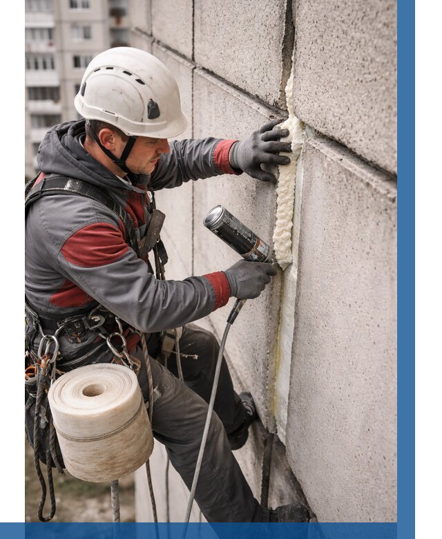 Утепление межпанельных швов в Златоусте от 722 р. | ВЫСОТНИК-Злт