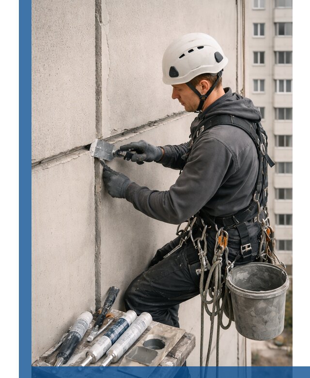 Ремонт межпанельных швов в Златоусте герметизация и восстановление