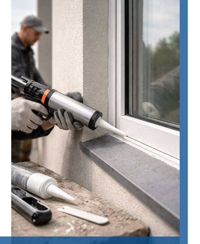 Герметизация монтажных швов окон в Златоусте от 670 р. | ВЫСОТНИК-Злт