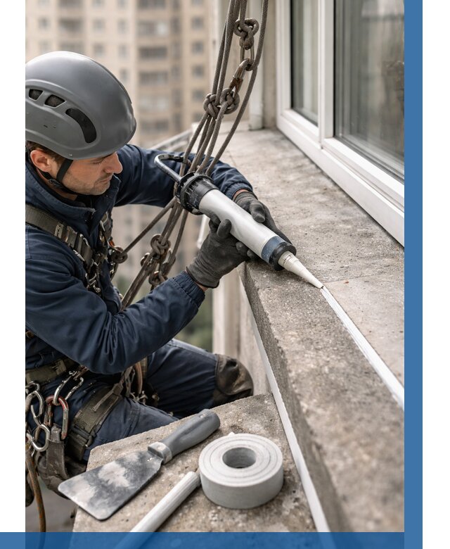 Герметизация балконного козырька в Златоусте от 4640 р. | ВЫСОТНИК-Злт