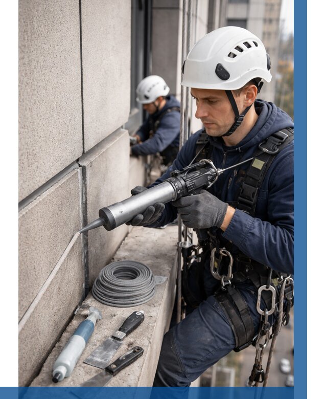 Герметизация деформационных швов фасада в Златоусте от 722 | ВЫСОТНИК-Злт