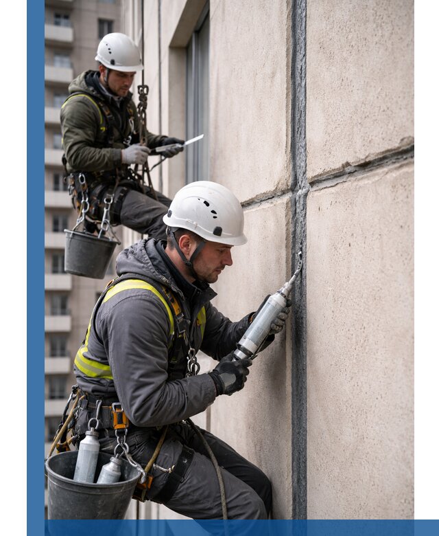 Герметизация деформационных швов фасада в Златоусте качественно