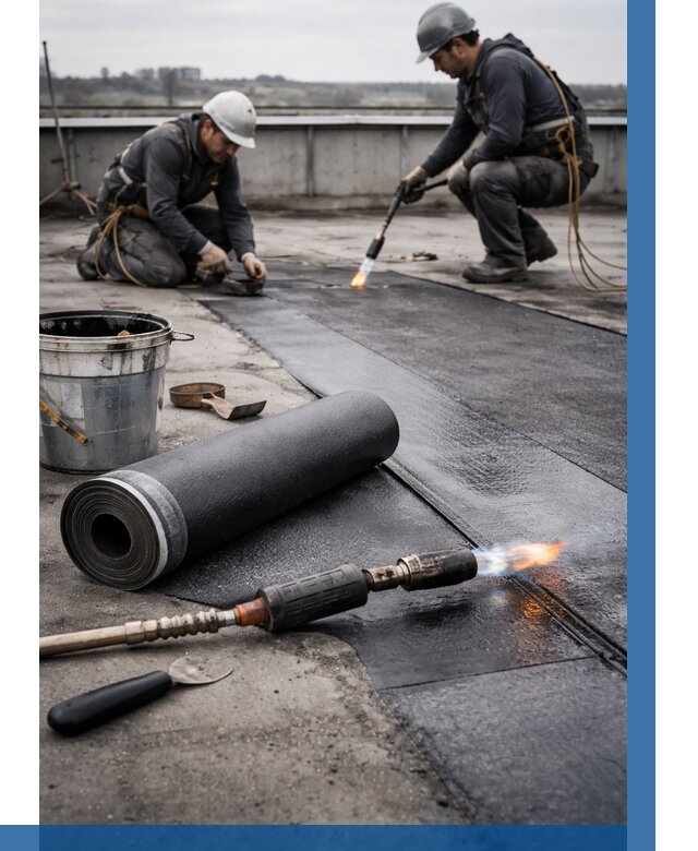 Ремонт рулонной кровли в Златоусте от 670 р. | ВЫСОТНИК-Злт