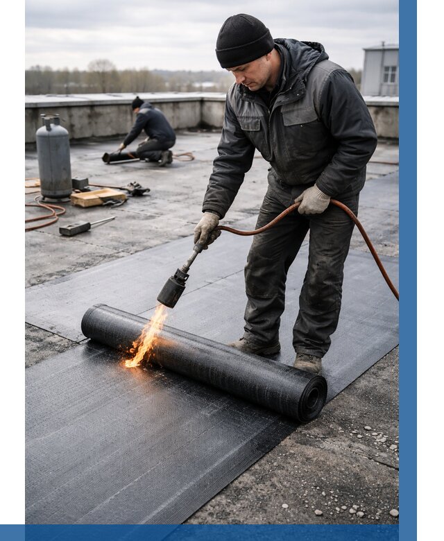 Ремонт наплавляемой кровли в Златоусте от 722 р. | ВЫСОТНИК-Злт