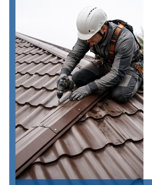 Ремонт металлочерепицы на крыше в Златоусте профессионально