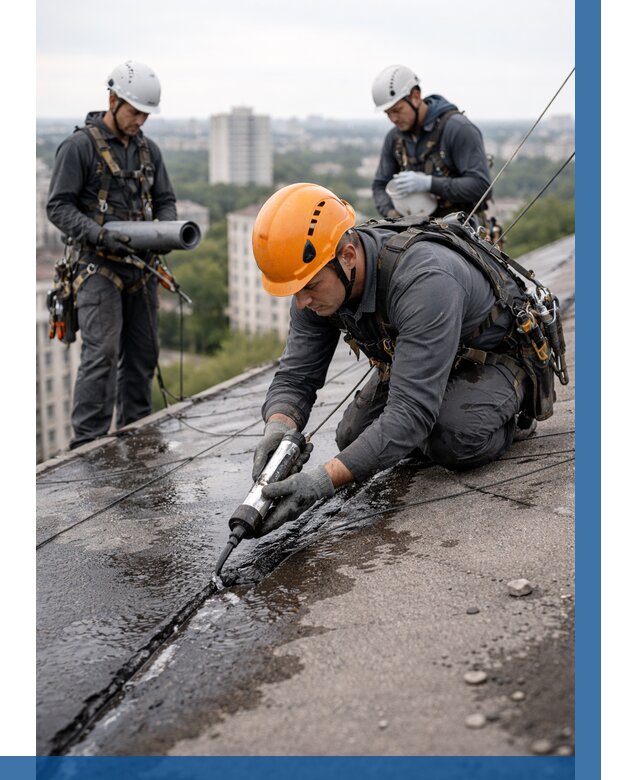 Устранение протечек кровли в Златоусте от 12372 р. | ВЫСОТНИК-Злт