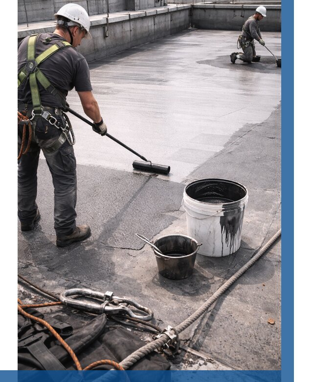 Гидроизоляция кровли жидкой резиной в Златоусте от 516 р. | ВЫСОТНИК-Злт