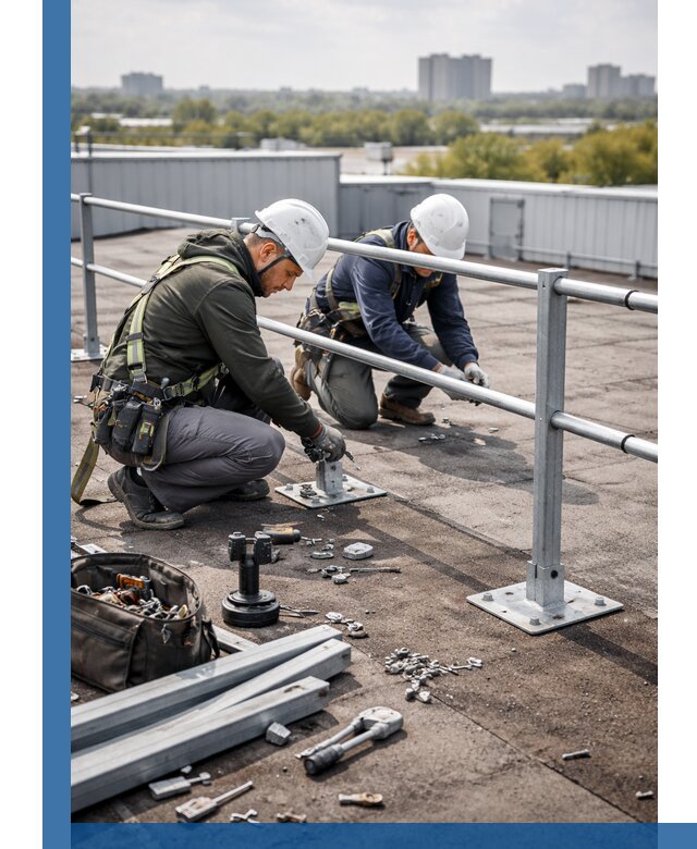 Монтаж кровельного ограждения в Златоусте под ключ с гарантией