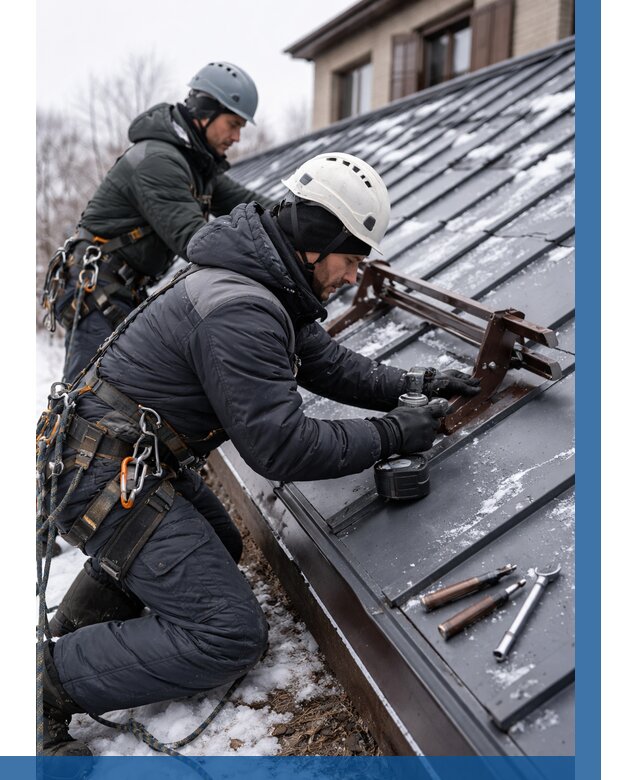 Монтаж снегозадержателей в Златоусте от 464 р. | ВЫСОТНИК-Злт