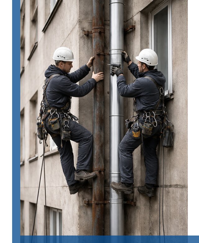 Замена водосточных труб в Златоусте: монтаж и демонтаж под ключ