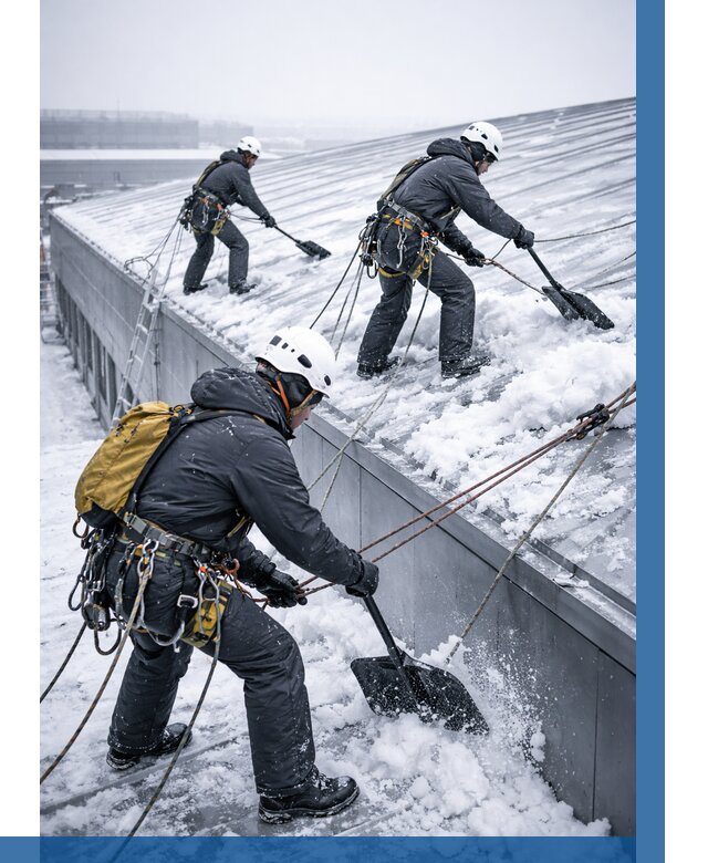 Очистка навесов от снега в Златоусте от 4640 р. | ВЫСОТНИК-Злт