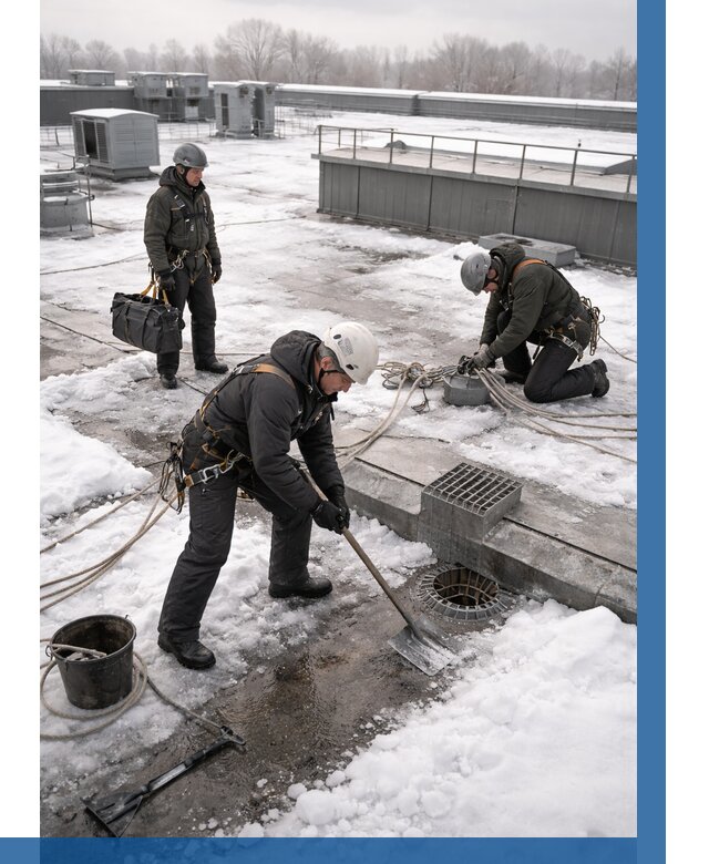 Абонентское обслуживание кровли зимой в Златоусте от 8248 р. | ВЫСОТНИК-Злт