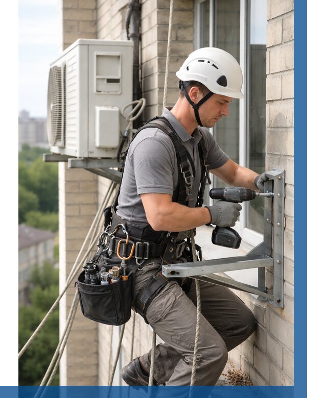 Установка кронштейнов кондиционера в Златоусте от 3609 р. | ВЫСОТНИК-Злт