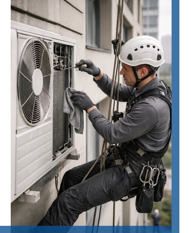 Обслуживание внешнего блока кондиционера в Златоусте от 2784 р.ВЫСОТНИК-Злт