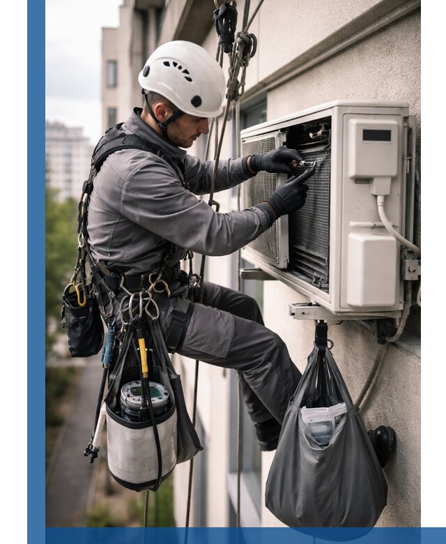 Обслуживание внешнего блока кондиционера в Златоусте профессионально