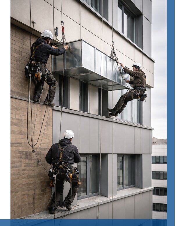 Монтаж воздуховодов на фасаде в Златоусте от 1547 р. | ВЫСОТНИК-Злт