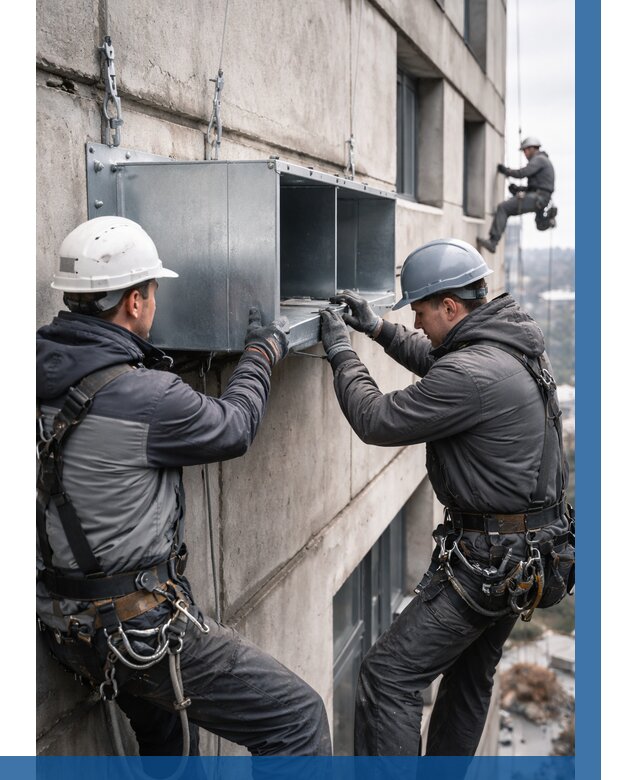 Монтаж вентиляционных коробов в Златоусте от 3093 р. | ВЫСОТНИК-Злт