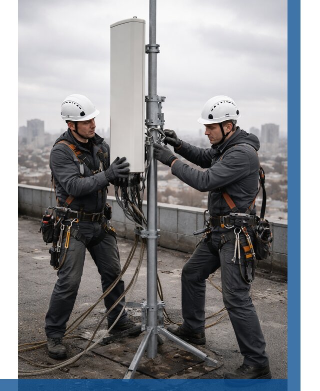 Монтаж антенн связи на крыше в Златоусте от 8764 р. | ВЫСОТНИК-Злт