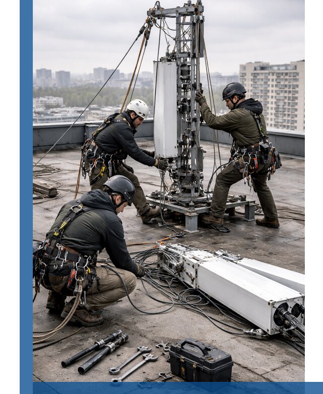 Демонтаж антенн на крыше зданий в Златоусте с гарантией