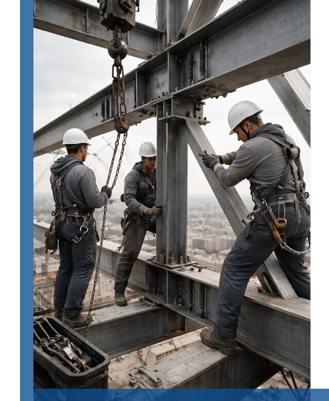 Профессиональный монтаж металлоконструкций на высоте в Златоусте