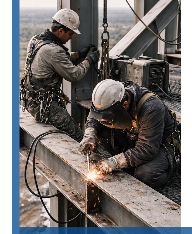 Высотные сварочные работы в Златоусте для промышленных объектов