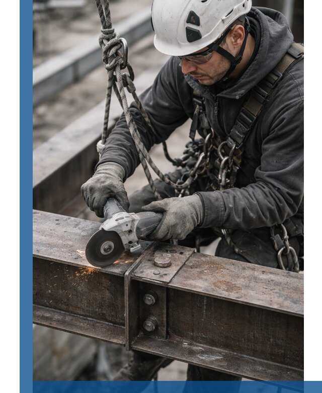 Резка металла на высоте в Златоусте для зданий и конструкций