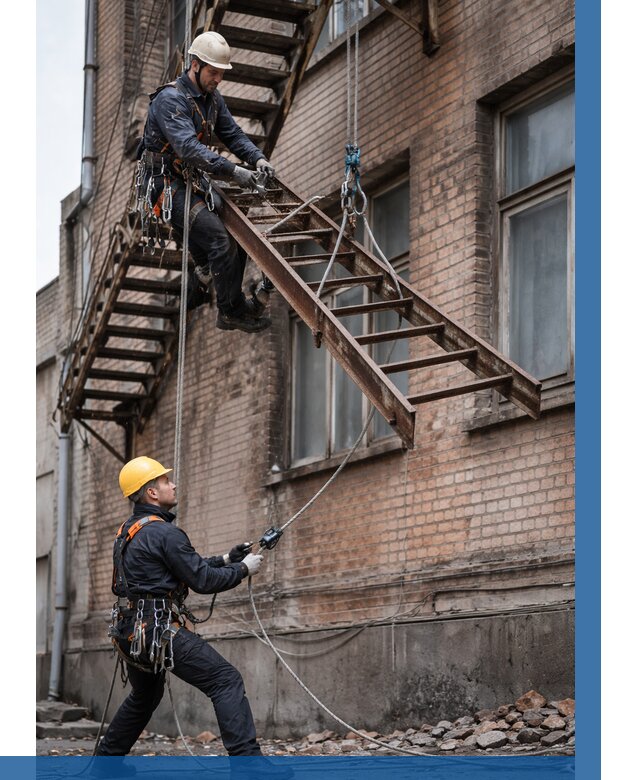 Демонтаж пожарной лестницы в Златоусте от 12372 р. | ВЫСОТНИК-Злт