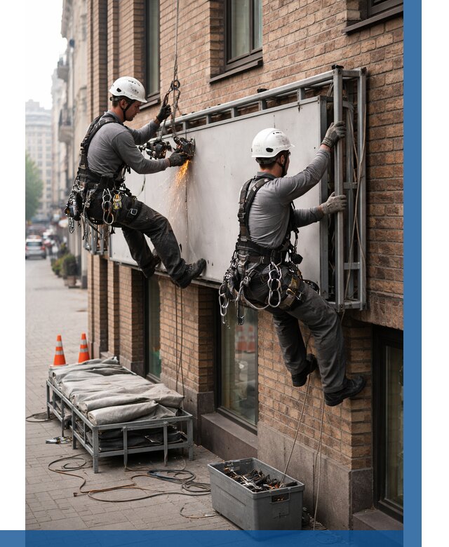 Демонтаж рекламной вывески в Златоусте от 6702 р. | ВЫСОТНИК-Злт