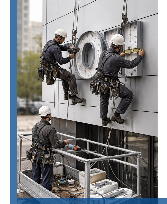 Профессиональный монтаж световых букв в Златоусте под ключ