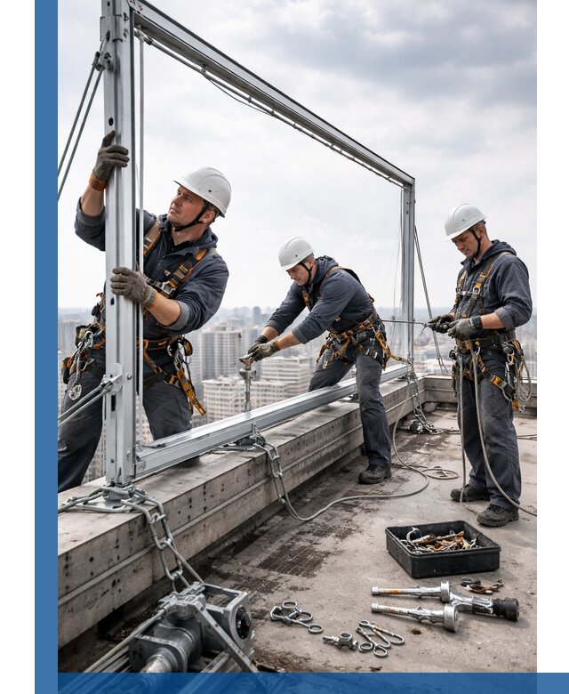 Монтаж крышных рекламных конструкций под ключ в Златоусте