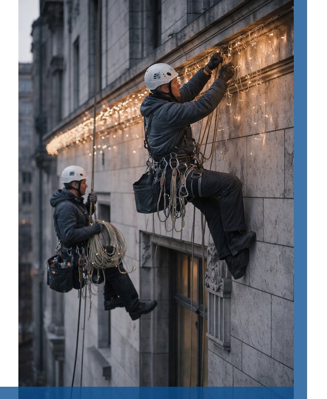 Монтаж новогодней иллюминации в Златоусте от 8764 р. | ВЫСОТНИК-Злт