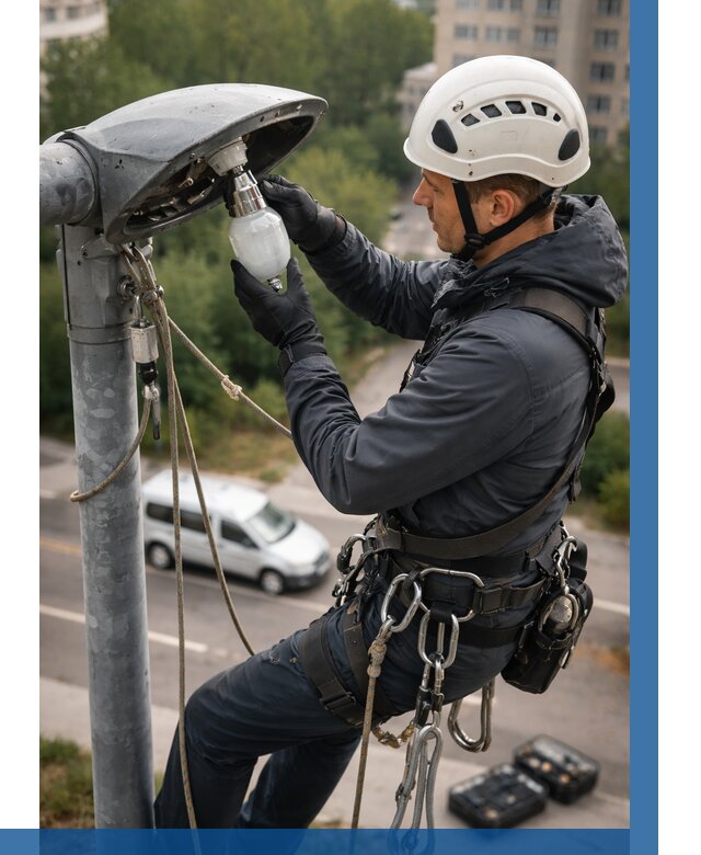 Замена ламп на высоте в Златоусте от 2578 р. | ВЫСОТНИК-Злт